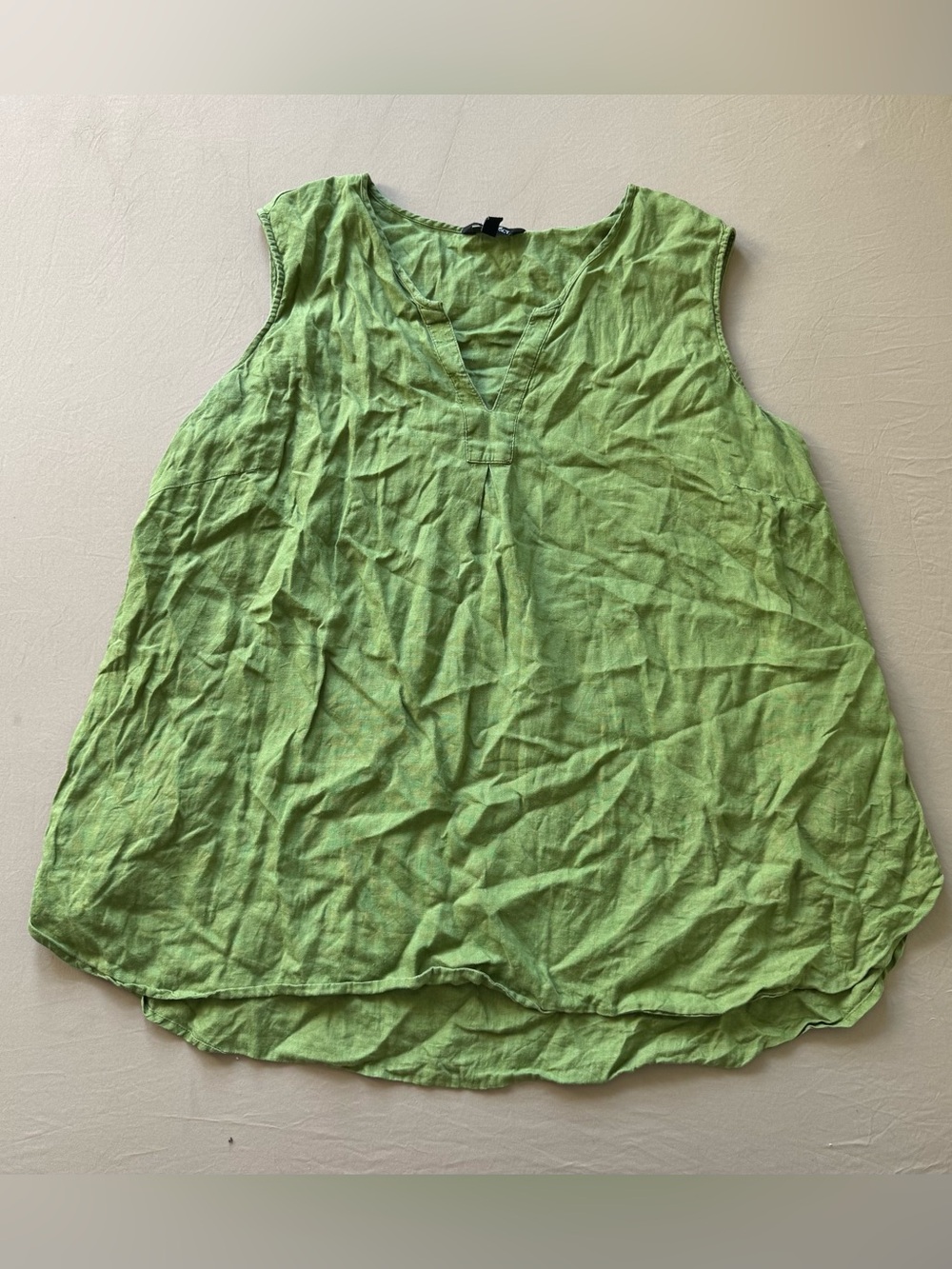 Ellen Tracy Sleeveless Linen Tunic Top